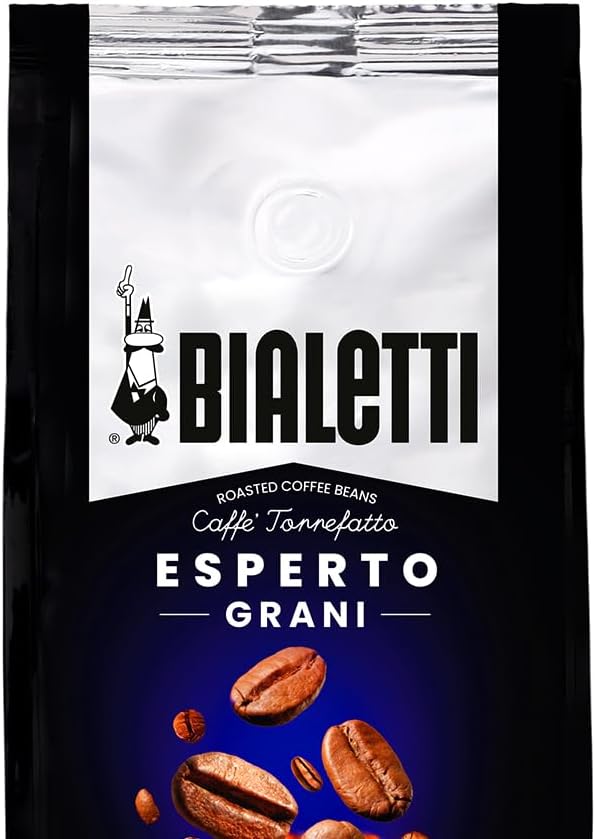 Bialetti Esperto Grani, Caffè in Grani, Gusto Intenso, 500 G