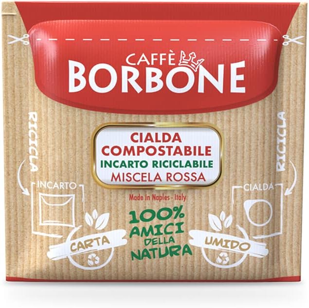 Caffè Borbone Cialda Compostabile, Miscela Rossa - 150 Cialde - Sistema ESE