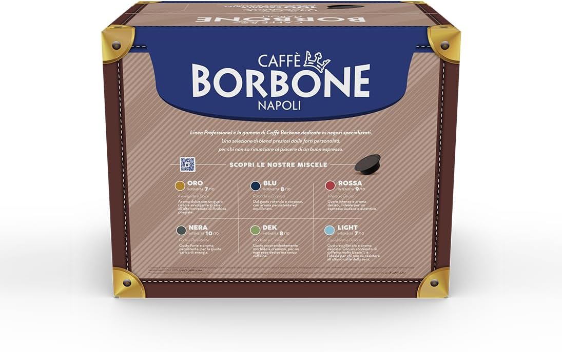 Caffè Borbone Don Carlo, Miscela Blu - 100 Capsule - Compatibili con le Macchine ad uso domestico Lavazza* A Modo Mio*