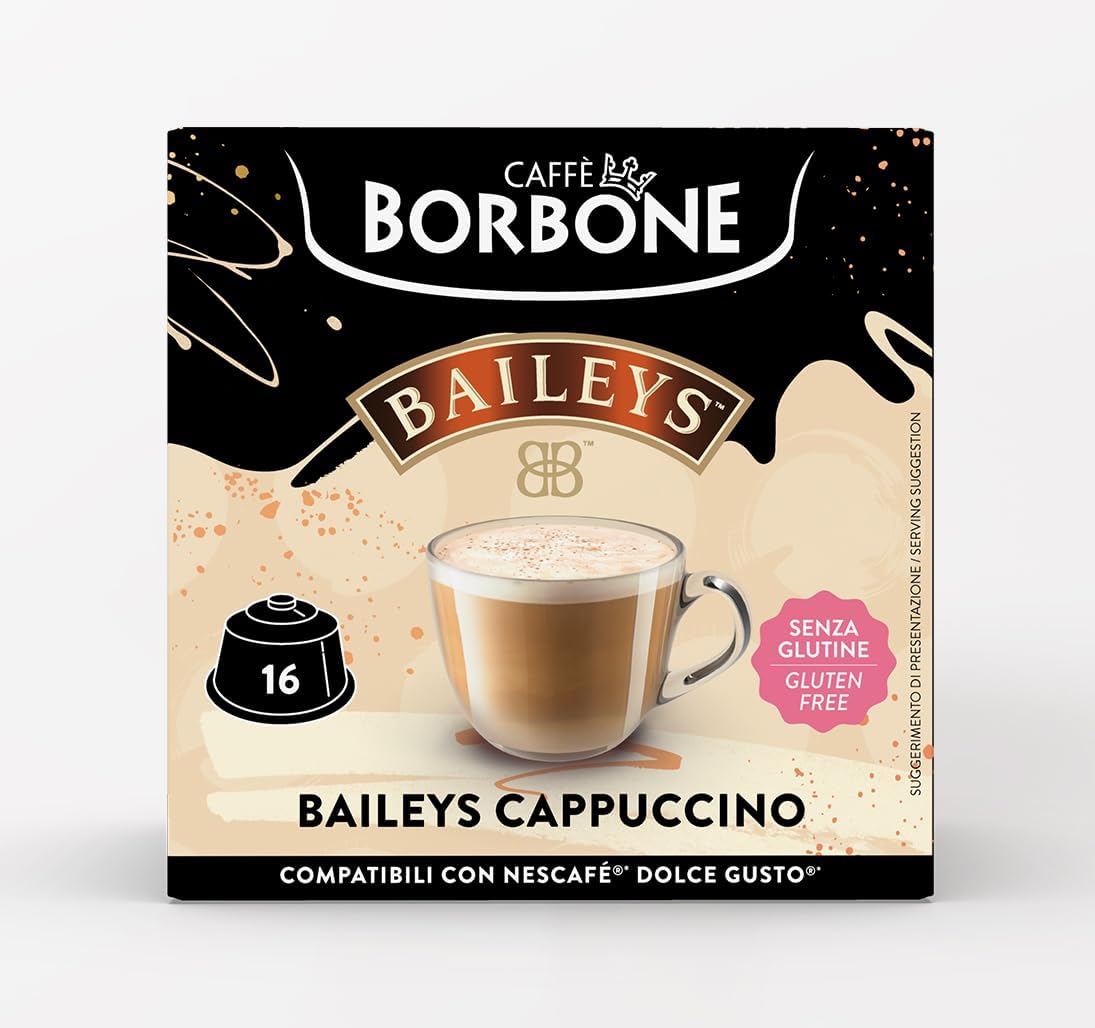 Caffè Borbone Cappuccino Baileys - 16 Capsule - Compatibili con macchine ad uso domestico Nescafè®* Dolce Gusto®*