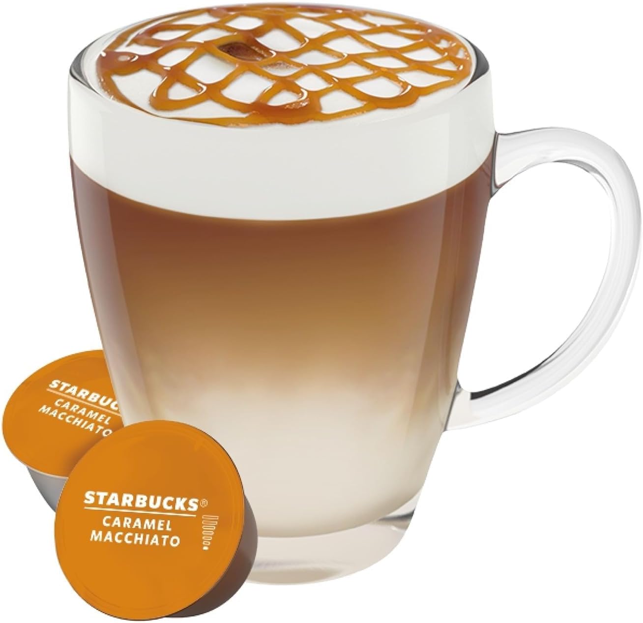 STARBUCKS Nescafé Dolce Gusto Caramel Macchiato, Latte Macchiato con Caramello, Capsule di caffè, caffè Tostato, 12 Capsule