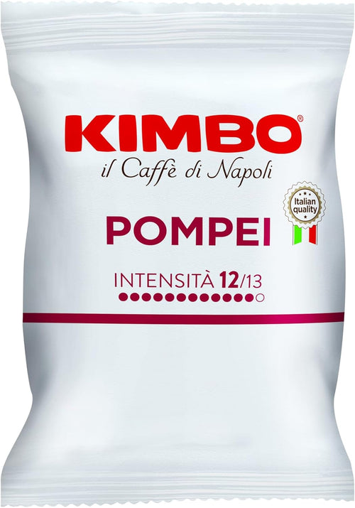 100 Capsule KIMBO Caffè Espresso Le Meraviglie del Gusto - Miscela POMPEI – compatibili con macchine sistema Lavazza a Modo mio