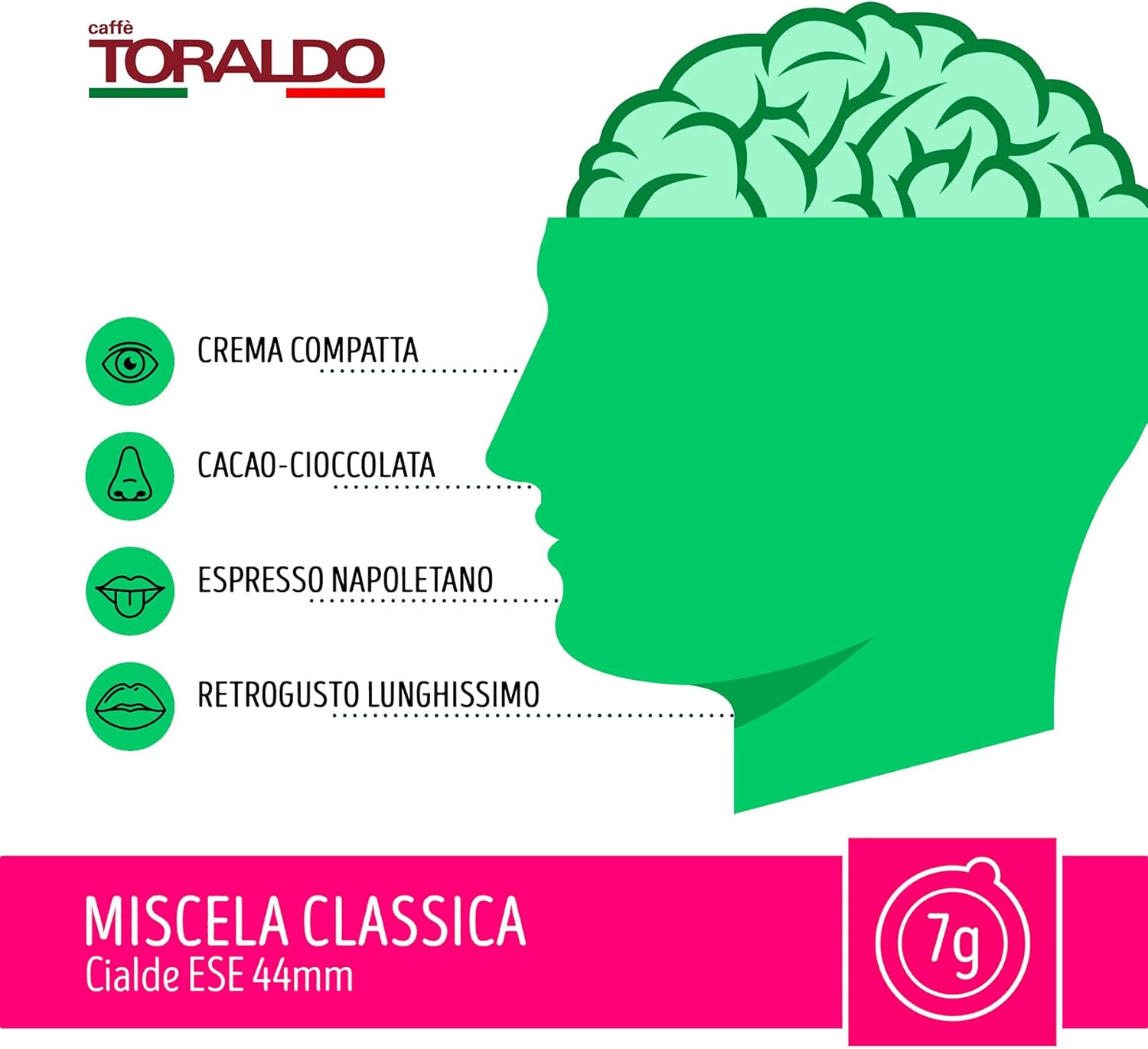 Caffè Toraldo Miscela Classica Cialde ESE 44 mm (150 Unità)