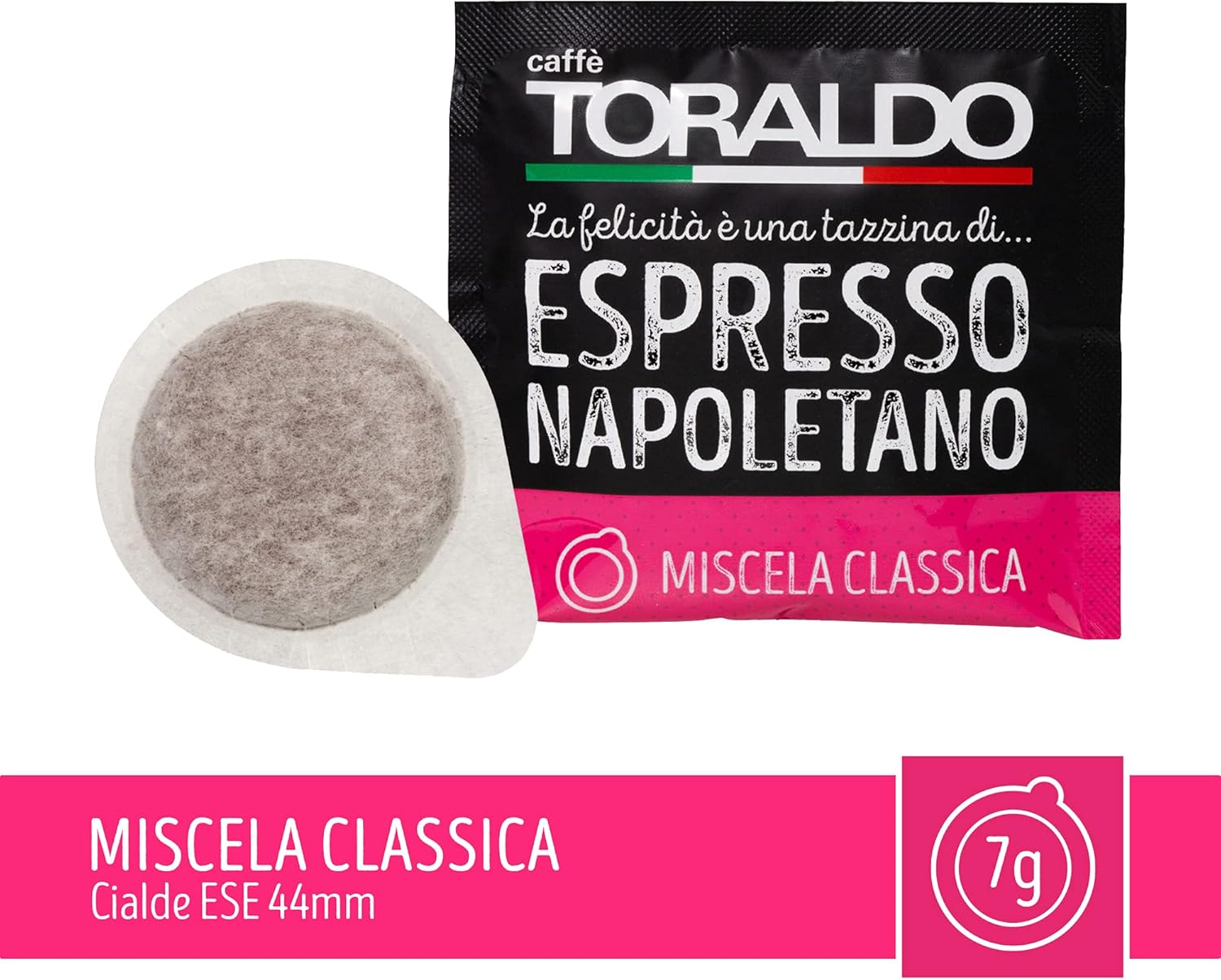 Caffè Toraldo Miscela Classica Cialde ESE 44 mm (150 Unità)