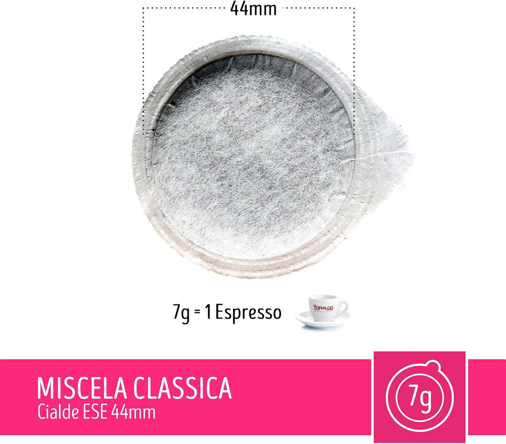 Caffè Toraldo Miscela Classica Cialde ESE 44 mm (150 Unità)
