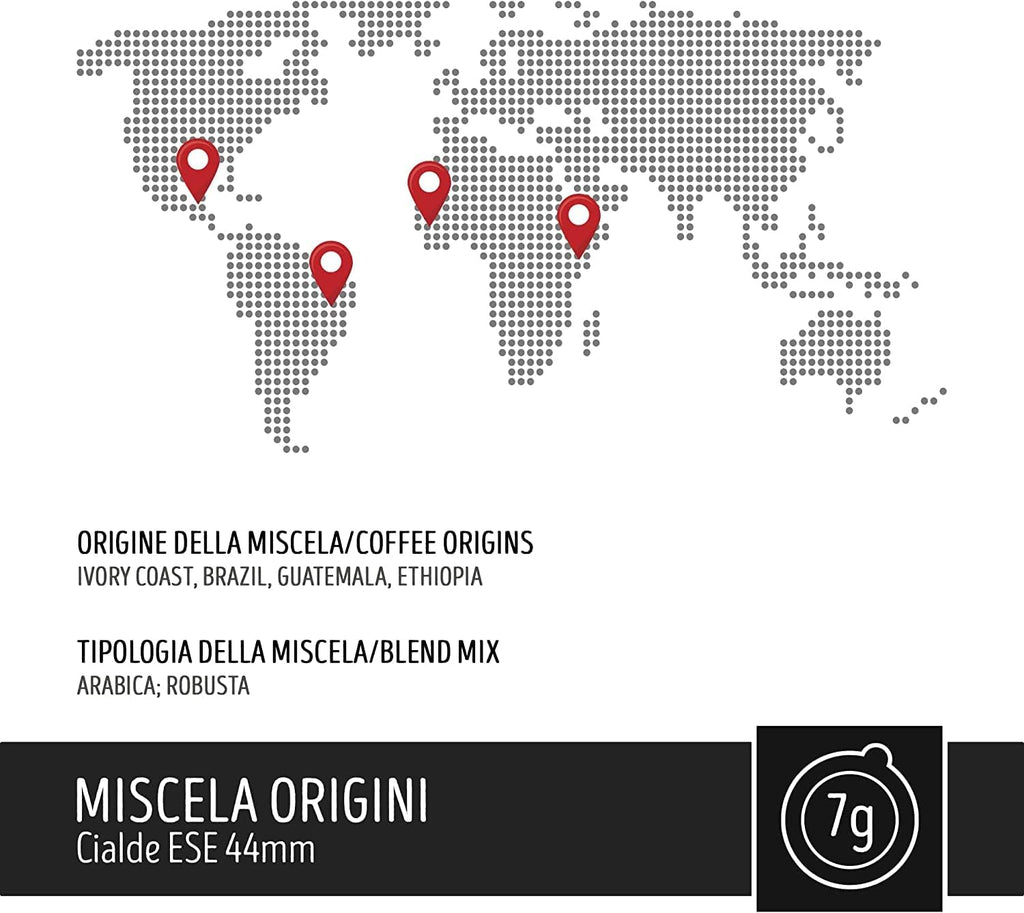 Caffè Toraldo Miscela Origini Cialde ESE 44 mm (50 Unità)