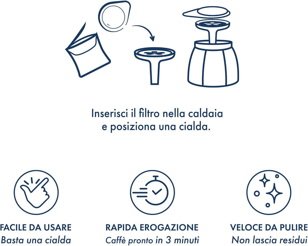 CAFFÈ BORBONE MOKACIAO Caffettiera a Cialde 15 Cialde OMAGGIO