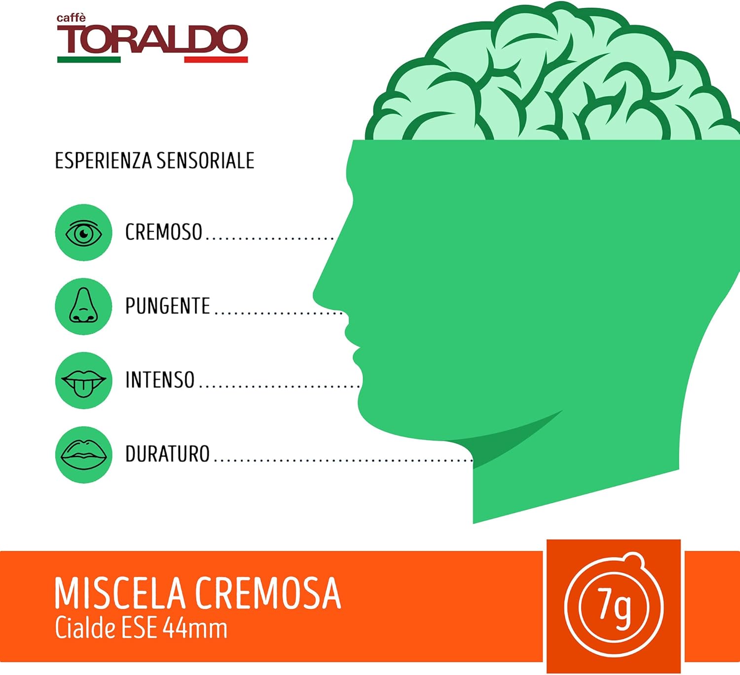 Caffè Toraldo Miscela Cremosa Cialde ESE 44 mm (150 Unità)