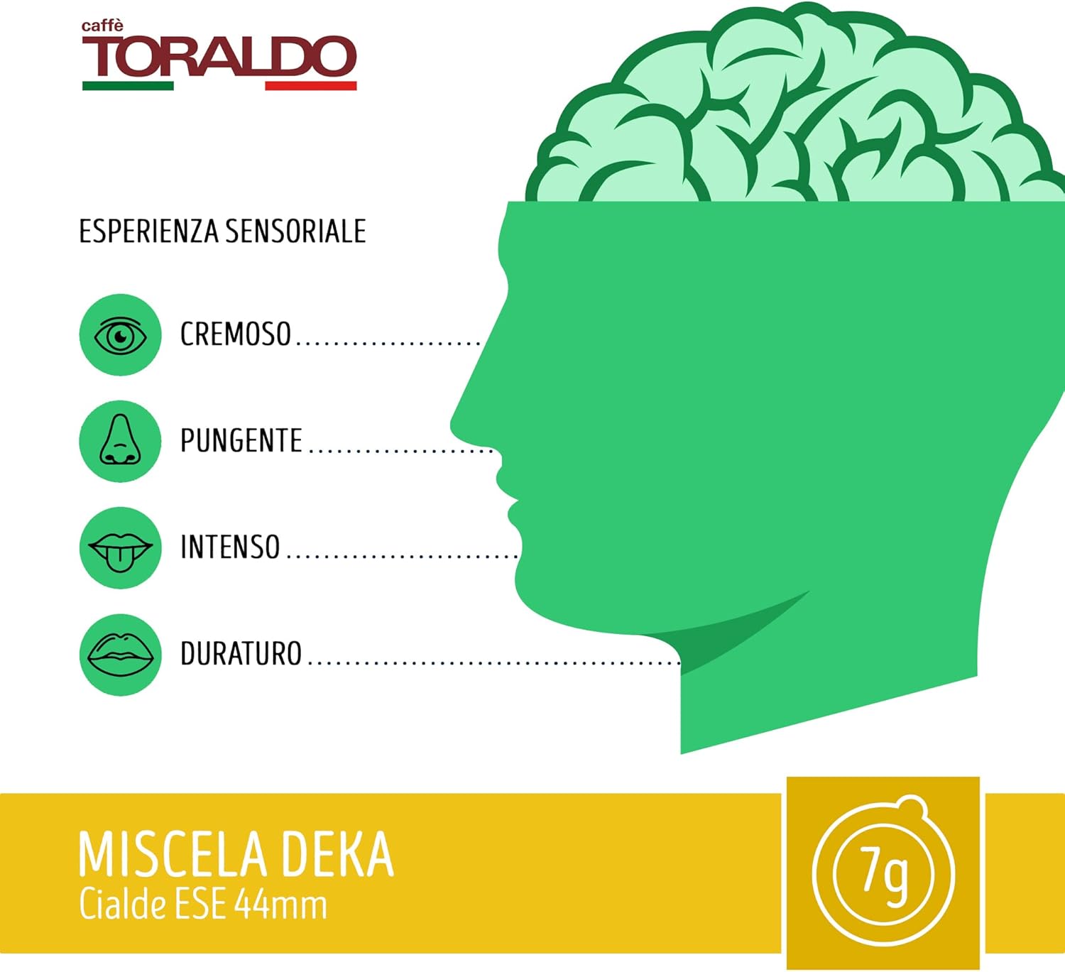 Caffè Toraldo Miscela Decaffeinato ESE 44 mm (150 Unità)
