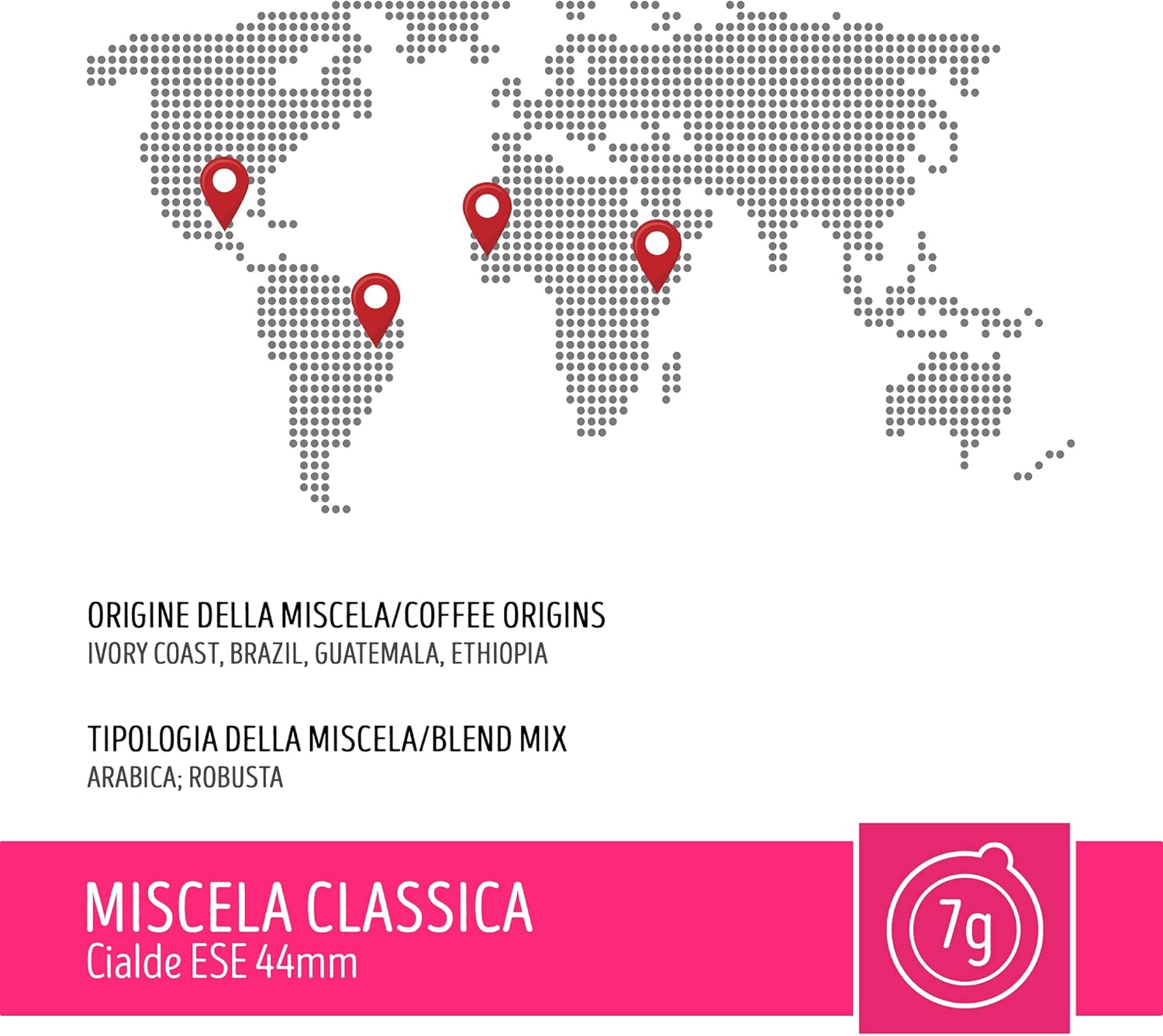 Caffè Toraldo Miscela Classica Cialde ESE 44 mm (150 Unità)