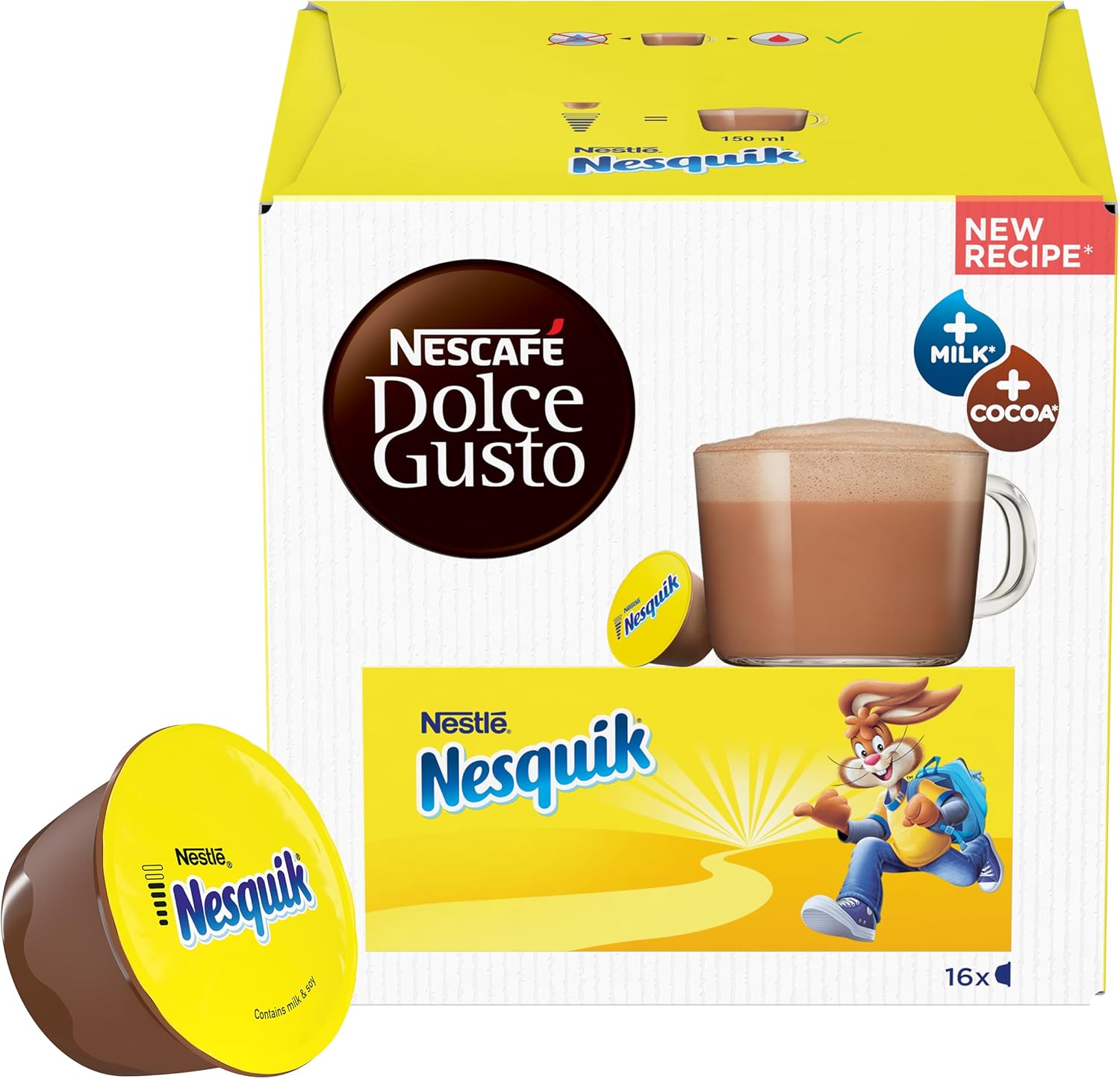 Nescafe Dolce Gusto Nesquik Cialde Caffè, 16 Capsule