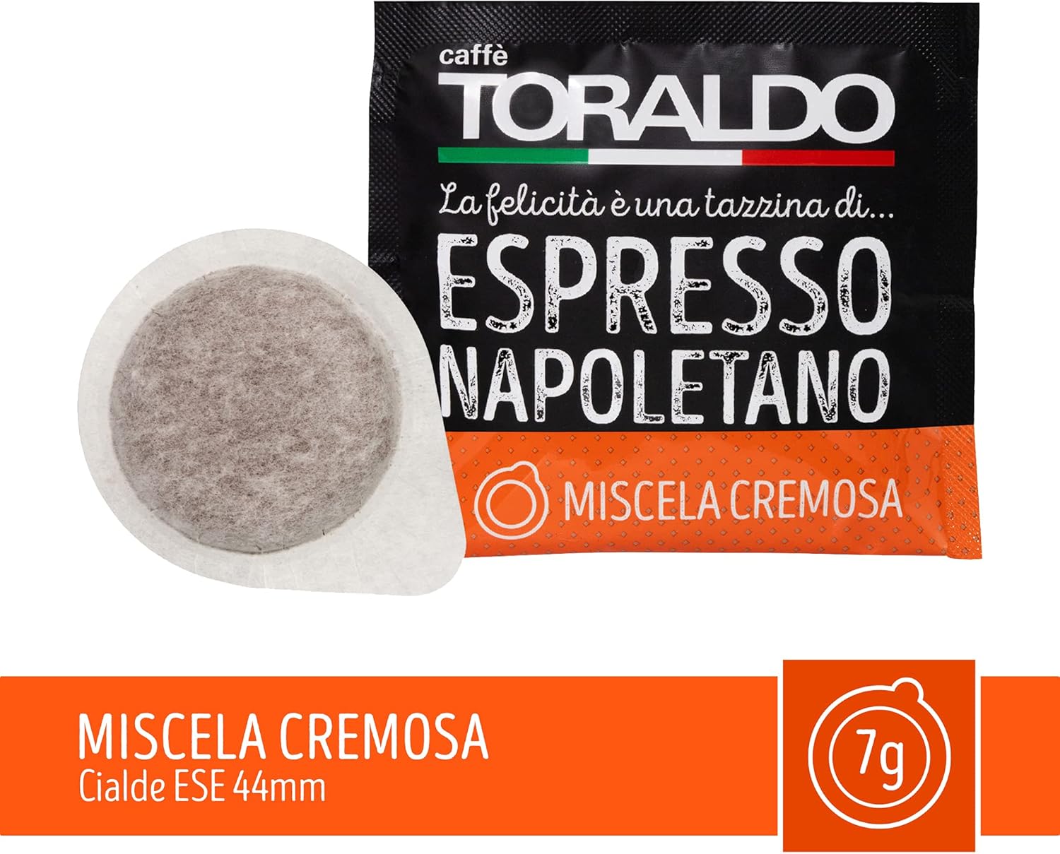 Caffè Toraldo Miscela Cremosa Cialde ESE 44 mm (150 Unità)