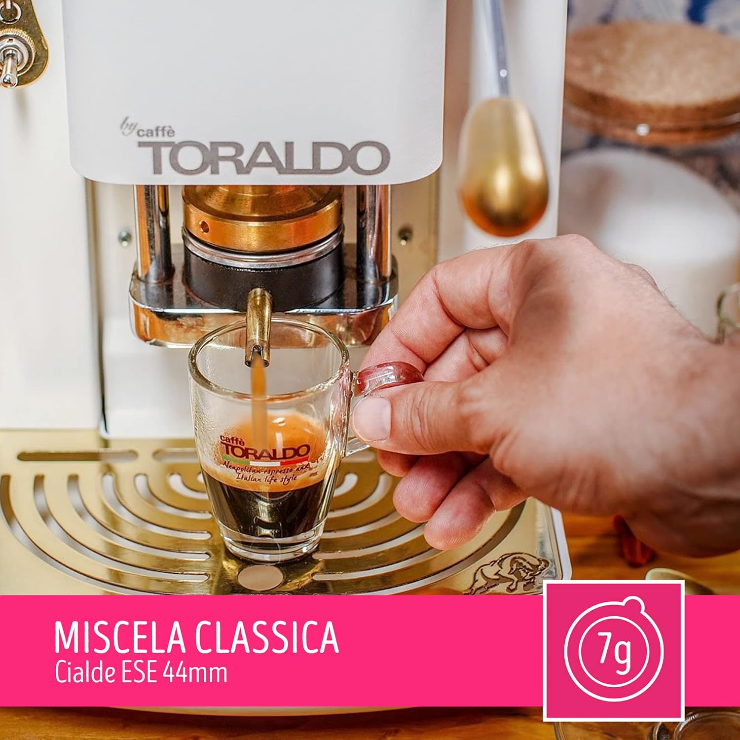 Caffè Toraldo Miscela Classica Cialde ESE 44 mm (150 Unità)