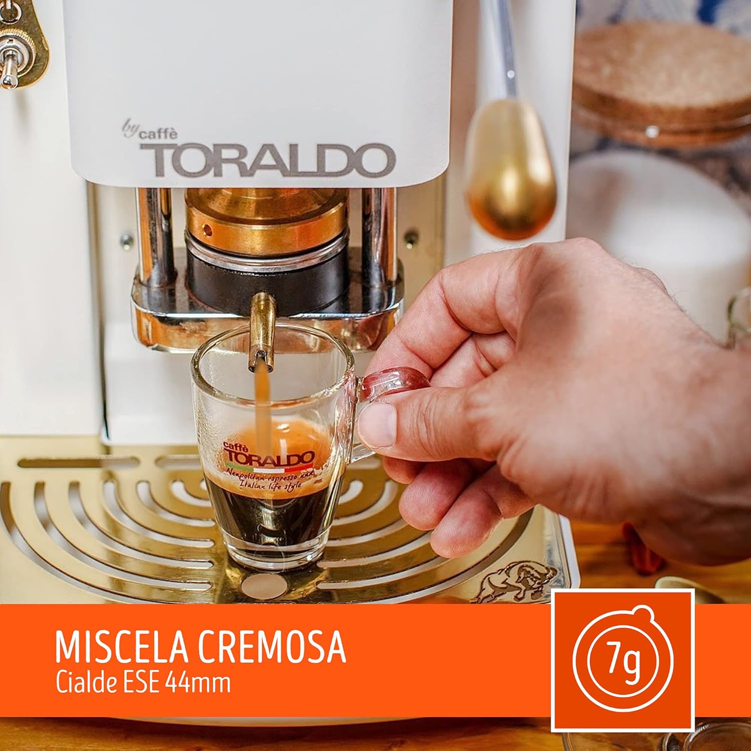Caffè Toraldo Miscela Cremosa Cialde ESE 44 mm (150 Unità)