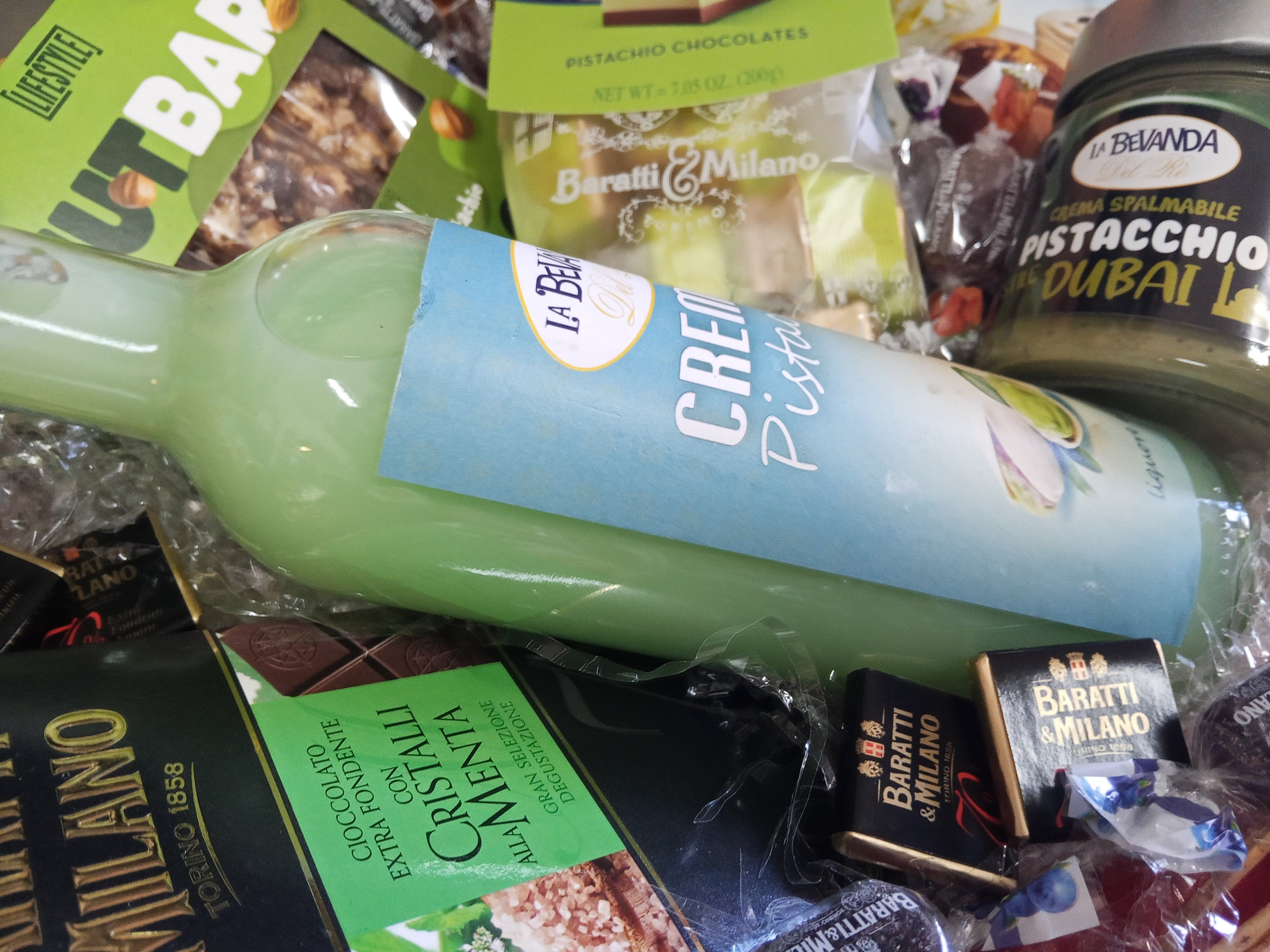 Cesto Natalizio tema Pistacchio