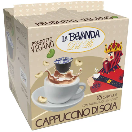 La Bevanda del Re 15 Capsule Dolce Gusto - Cappuccino di Soia