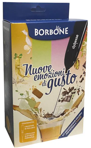 Frullino Elettrico Portatile + Kit da 6 Degustazione Solubili