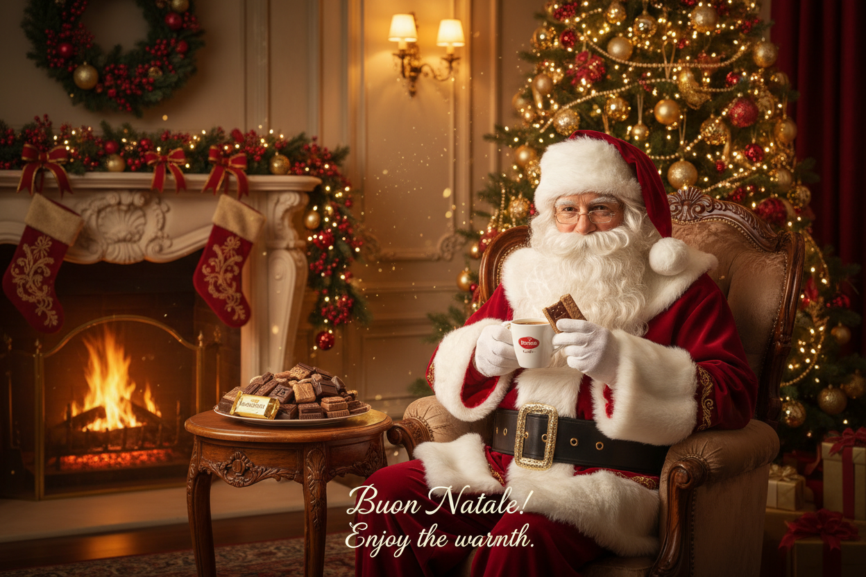 Banner Natalizio con Babbo Natale