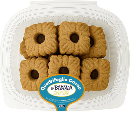 Biscotti Artigianali QUADRIFOGLIO CACAO 140 GR