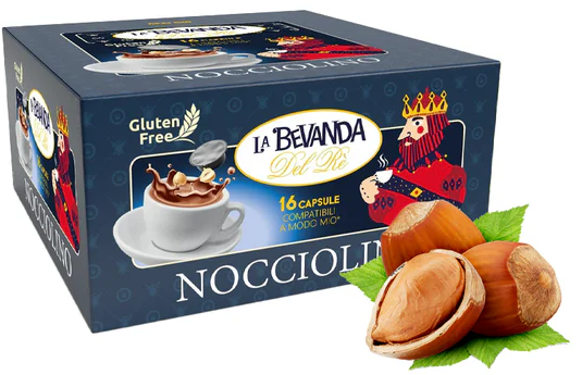 La Bevanda del Re 16 Capsule A Modo Mio - Nocciolino
